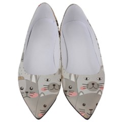 Cute Cats Seamless Pattern Women s Low Heels by Salman4z