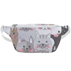 Cute Cats Seamless Pattern Waist Bag  by Salman4z