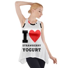 I Love Strawberry Yogurt Side Drop Tank Tunic by ilovewhateva