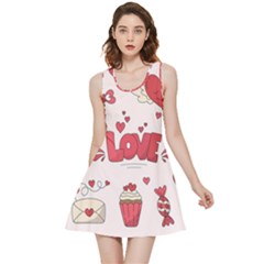 Hand Drawn Valentines Day Element Collection Inside Out Reversible Sleeveless Dress by Salman4z