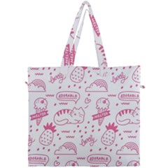 Cute-girly-seamless-pattern Canvas Travel Bag by Salman4z
