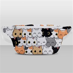 Cute-cat-kitten-cartoon-doodle-seamless-pattern Waist Bag  by Salman4z