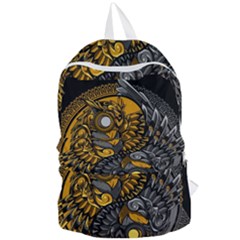 Yin-yang-owl-doodle-ornament-illustration Foldable Lightweight Backpack by Salman4z