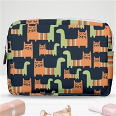 Seamless-pattern-with-cats Make Up Pouch (medium) by Salman4z