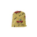 Childish-seamless-pattern-with-dino-driver Drawstring Pouch (XS) View2