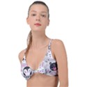 Big-set-with-cute-cartoon-animals-bear-panda-bunny-penguin-cat-fox Knot Up Bikini Top View1