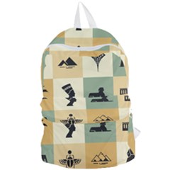 Egyptian-flat-style-icons Foldable Lightweight Backpack by Salman4z