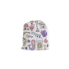 Fantasy-things-doodle-style-vector-illustration Drawstring Pouch (xs) by Salman4z