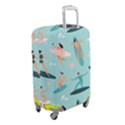 Beach-surfing-surfers-with-surfboards-surfer-rides-wave-summer-outdoors-surfboards-seamless-pattern- Luggage Cover (Small) View2