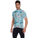 Beach-surfing-surfers-with-surfboards-surfer-rides-wave-summer-outdoors-surfboards-seamless-pattern- Men s Short Sleeve Cycling Jersey View2