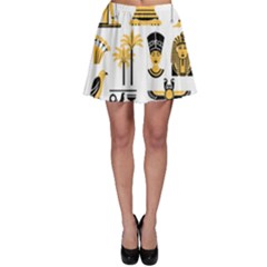 Egypt-symbols-decorative-icons-set Skater Skirt by Salman4z