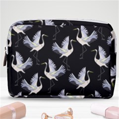 Crane Pattern Make Up Pouch (medium) by Salman4z