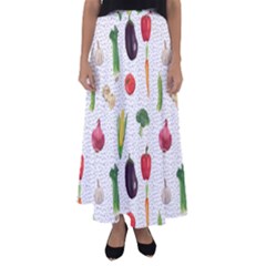 Vegetable Flared Maxi Skirt by SychEva