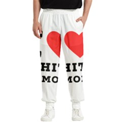 I Love White Almond Men s Elastic Waist Pants by ilovewhateva