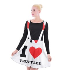 I Love Truffles Suspender Skater Skirt by ilovewhateva