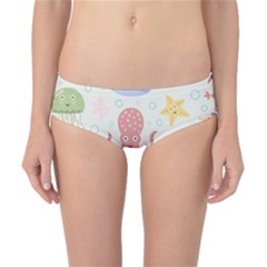 Underwater-seamless-pattern-light-background-funny Classic Bikini Bottoms by Salman4z
