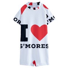 I Love S’mores  Kids  Boyleg Half Suit Swimwear by ilovewhateva