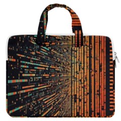 Data Abstract Abstract Background Background Macbook Pro 13  Double Pocket Laptop Bag by Ravend