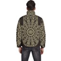 Hamsa-hand-drawn-symbol-with-flower-decorative-pattern Men s Puffer Bubble Jacket Coat View4