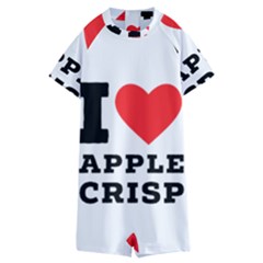 I Love Apple Crisp Kids  Boyleg Half Suit Swimwear by ilovewhateva