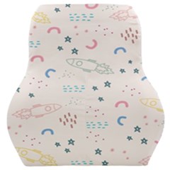 Spaceship Pattern Star Car Seat Back Cushion  by danenraven