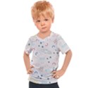 Spaceship Pattern Star Kids  Sports Tee View1