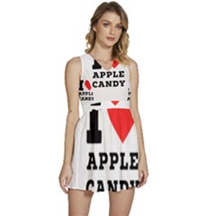 I Love Apple Candy Sleeveless High Waist Mini Dress by ilovewhateva