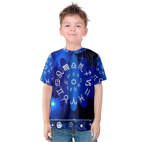 Astrology Horoscopes Constellation Kids  Cotton Tee by danenraven