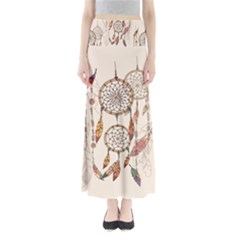 Coloured-dreamcatcher-background Full Length Maxi Skirt by Salman4z