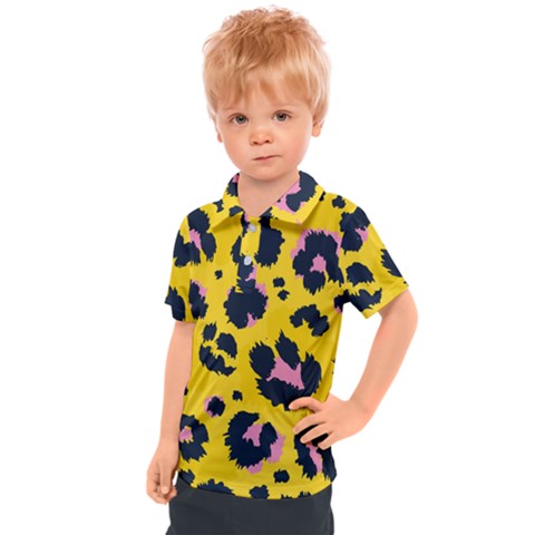 Leopard-print-seamless-pattern Kids  Polo Tee by Salman4z