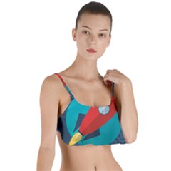 Rocket-with-science-related-icons-image Layered Top Bikini Top  by Salman4z