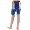 Spaceship-milkyway-galaxy Kids  Mid Length Swim Shorts View2