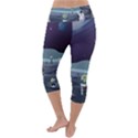 Alien-astronaut-scene Lightweight Velour Capri Yoga Leggings View4