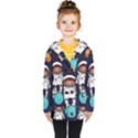 Boy-spaceman-space-rocket-ufo-planets-stars Kids  Double Breasted Button Coat View1