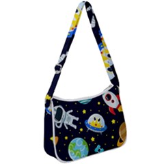 Space-seamless-pattern   - Zip Up Shoulder Bag by Salman4z