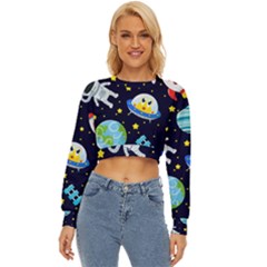 Space-seamless-pattern   - Lightweight Long Sleeve Sweatshirt by Salman4z