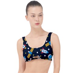 Seamless-adventure-space-vector-pattern-background The Little Details Bikini Top by Salman4z