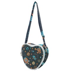 Space-seamless-pattern Heart Shoulder Bag by Salman4z