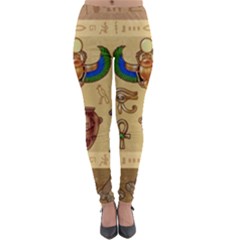 Egypt-horizontal-illustration Lightweight Velour Leggings by Salman4z