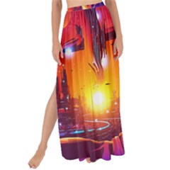 Far-future-human-colonization Maxi Chiffon Tie-up Sarong by Salman4z