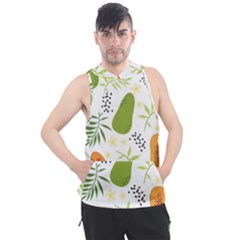 Seamless-tropical-pattern-with-papaya Men s Sleeveless Hoodie by Salman4z