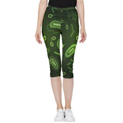 Bacteria-virus-seamless-pattern-inversion Inside Out Lightweight Velour Capri Leggings  by Salman4z