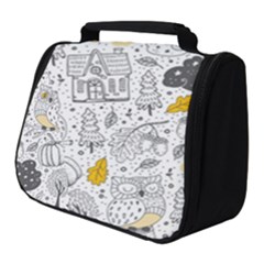 Doodle-seamless-pattern-with-autumn-elements Full Print Travel Pouch (small) by Salman4z