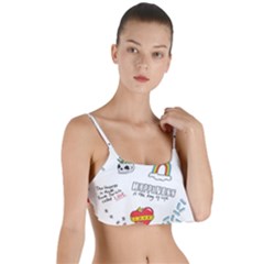 Abstract-fashion-background-suitable-fabric-printing Layered Top Bikini Top  by Salman4z