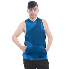 Abstract-classic-blue-background Men s Sleeveless Hoodie by Salman4z