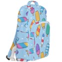 Cute-kawaii-ice-cream-seamless-pattern Double Compartment Backpack View2