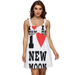 I Love New Moon Ruffle Strap Babydoll Chiffon Dress by ilovewhateva