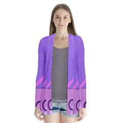 Colorful-abstract-wallpaper-theme Drape Collar Cardigan by Salman4z