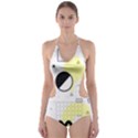 Graphic-design-geometric-background Cut-Out One Piece Swimsuit View1