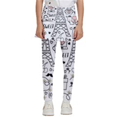 Big-collection-with-hand-drawn-objects-valentines-day Kids  Skirted Pants by Salman4z